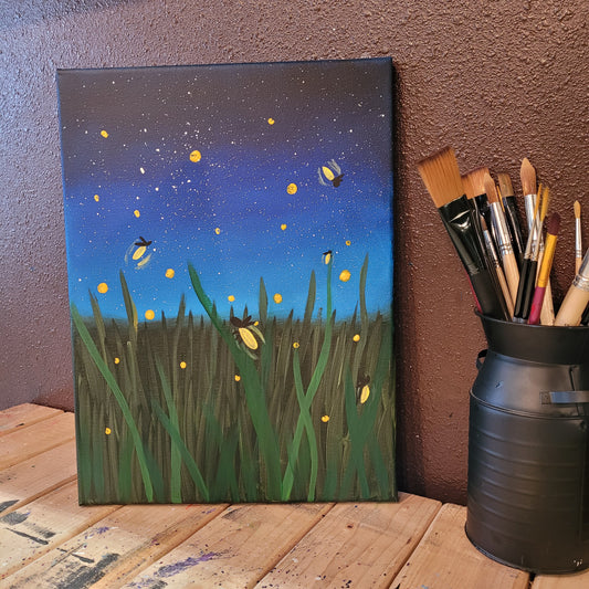 05.03.24 6pm Glow in the Dark Firefly Painting