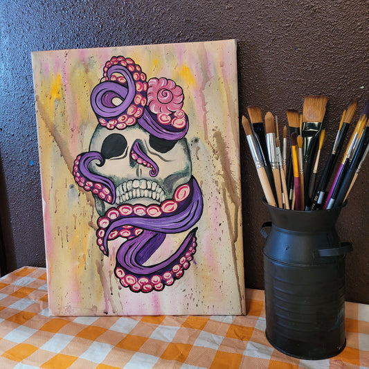 10.23.24 5:30pm Grungy Skull Paint Class