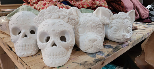 10.30.24 5:30pm Dia de los Muertos Skull Painting Class