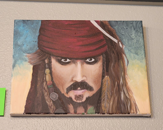 "Captain Jack" acrylic painting