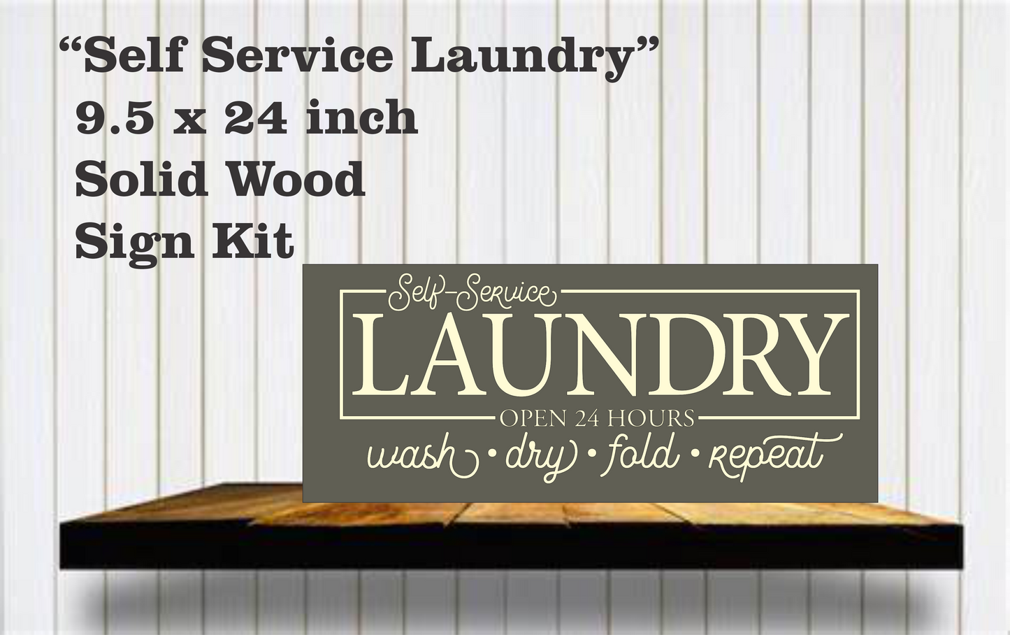 Self Serve Laundry Sign Kit